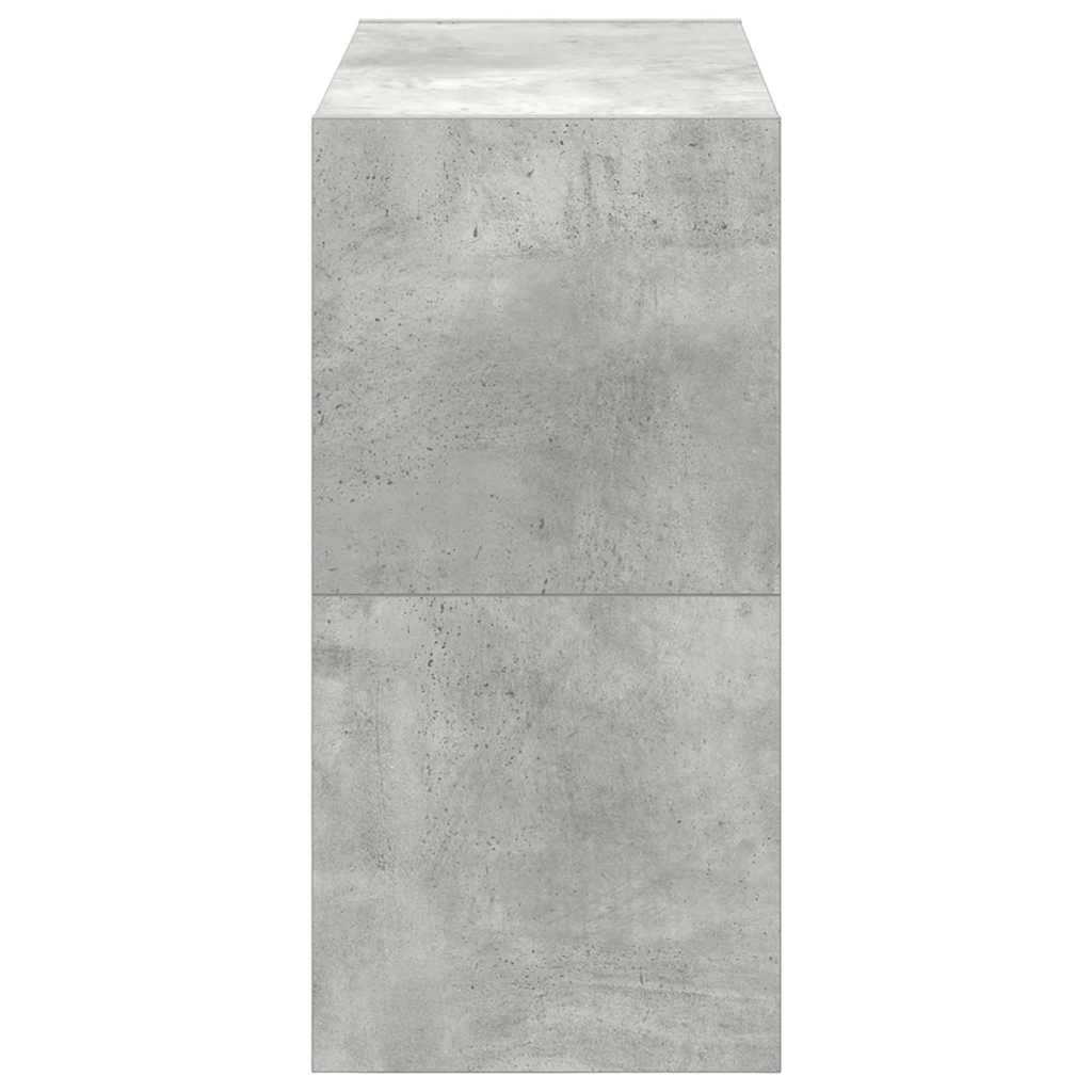Schoenenrekken 2 st stapelbaar 60x30x30,5 cm betongrijs is nu te koop bij PeponiXL, paradijselijk wonen!
