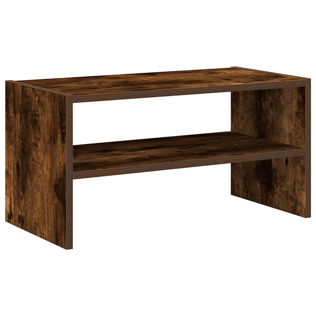 Schoenenrek stapelbaar 60x30x30,5 cm gerookt eikenkleurig is nu te koop bij PeponiXL, paradijselijk wonen!