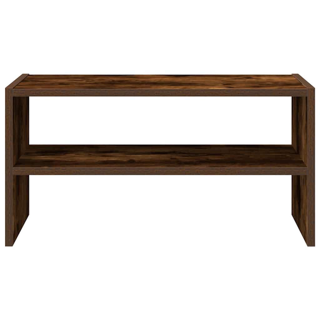 Schoenenrek stapelbaar 60x30x30,5 cm gerookt eikenkleurig is nu te koop bij PeponiXL, paradijselijk wonen!