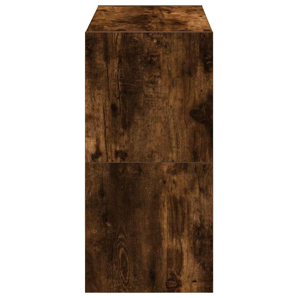 Schoenenrekken 2 st stapelbaar 60x30x30,5 cm gerookt eikenkleur is nu te koop bij PeponiXL, paradijselijk wonen!