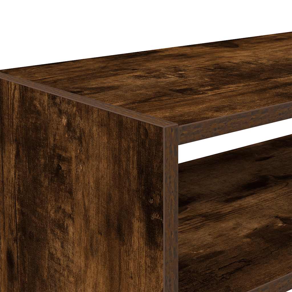 Schoenenrekken 2 st stapelbaar 60x30x30,5 cm gerookt eikenkleur is nu te koop bij PeponiXL, paradijselijk wonen!