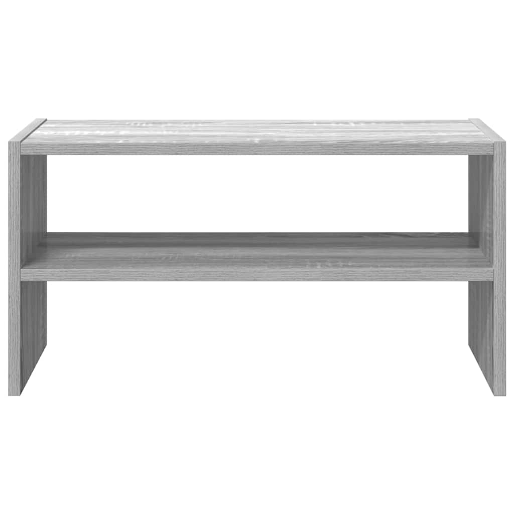 Schoenenrek stapelbaar 60x30x30,5 cm grijs sonoma eikenkleurig is nu te koop bij PeponiXL, paradijselijk wonen!