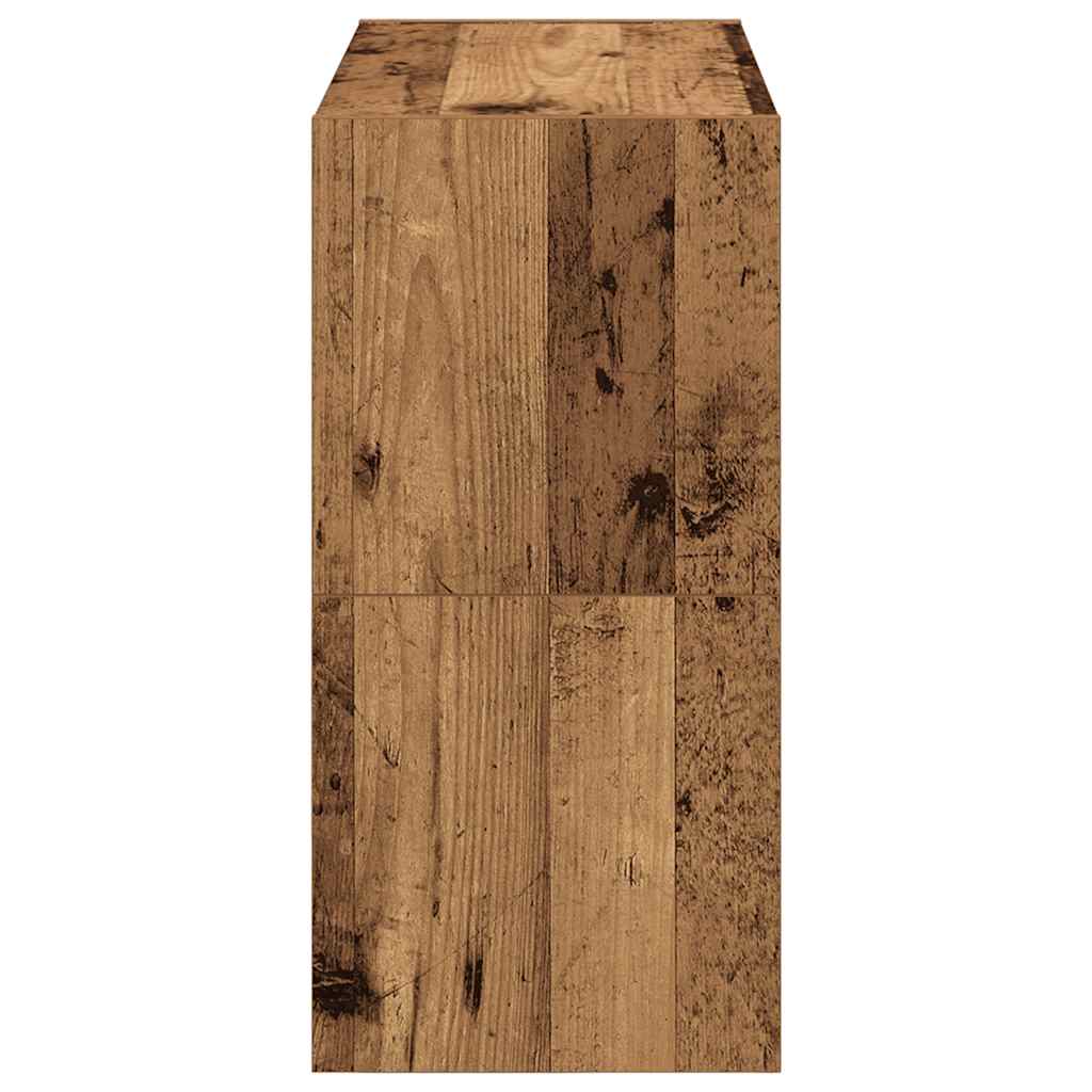 Schoenenrekken 2 st stapelbaar 60x30x30,5 cm oud houtkleurig is nu te koop bij PeponiXL, paradijselijk wonen!