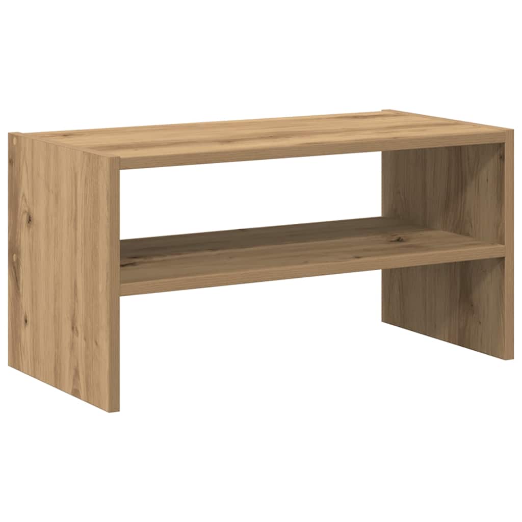 Schoenenrek stapelbaar 60x30x30,5 cm artisanaal eikenkleurig is nu te koop bij PeponiXL, paradijselijk wonen!