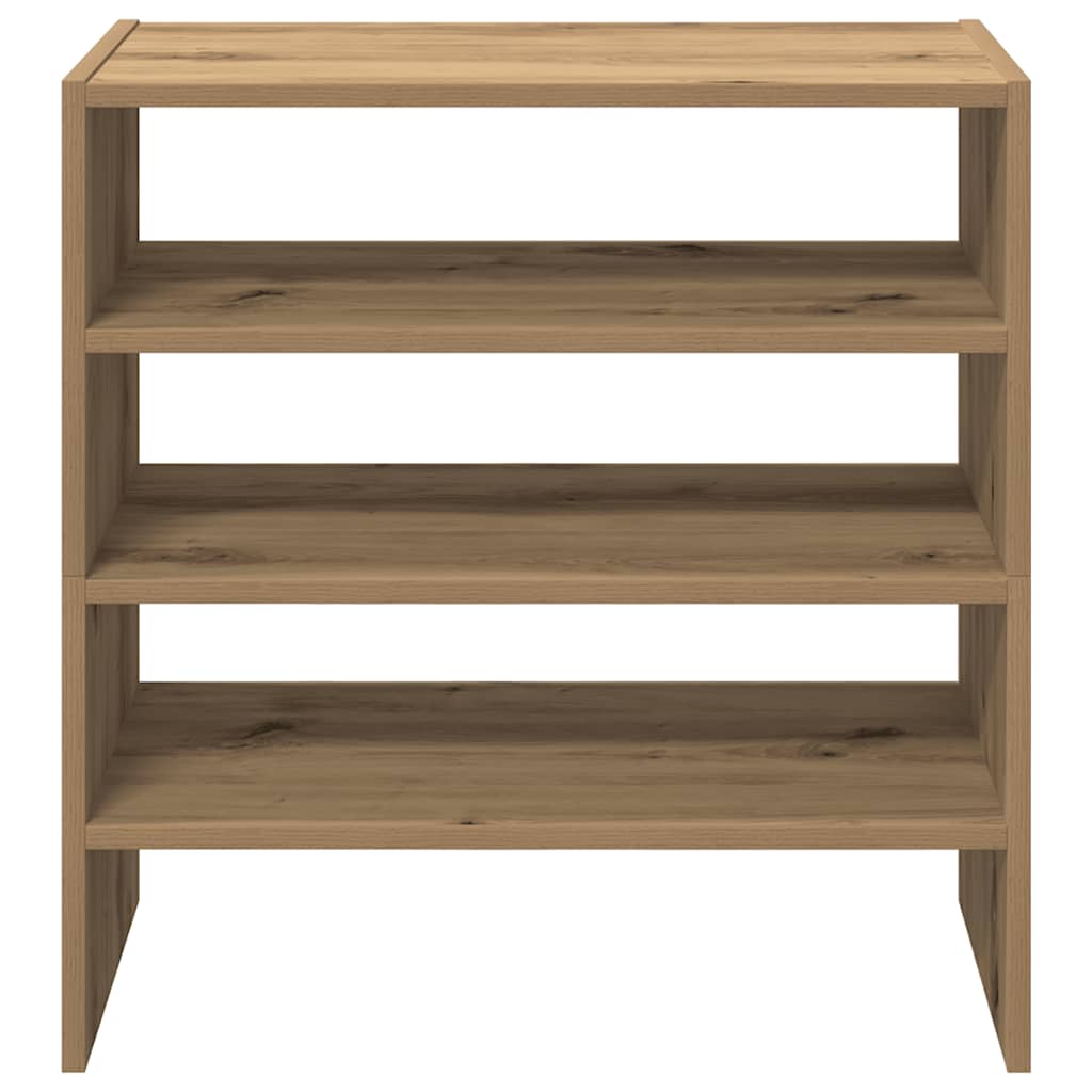 Schoenenrekken 2 st stapelbaar 60x30x30,5 cm artisanaal eiken is nu te koop bij PeponiXL, paradijselijk wonen!