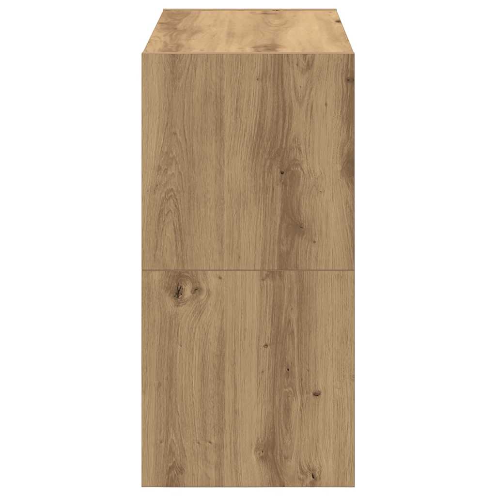 Schoenenrekken 2 st stapelbaar 60x30x30,5 cm artisanaal eiken is nu te koop bij PeponiXL, paradijselijk wonen!