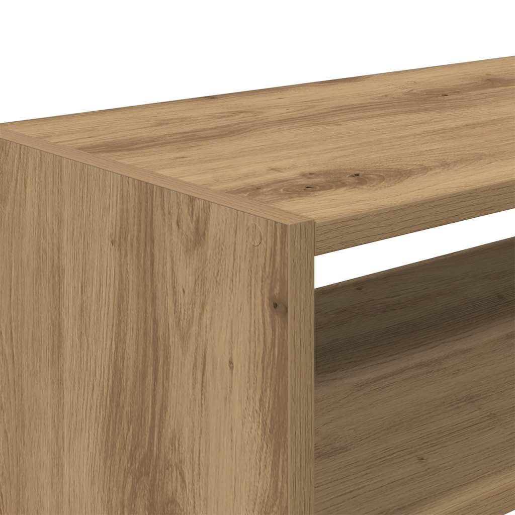 Schoenenrekken 2 st stapelbaar 60x30x30,5 cm artisanaal eiken is nu te koop bij PeponiXL, paradijselijk wonen!