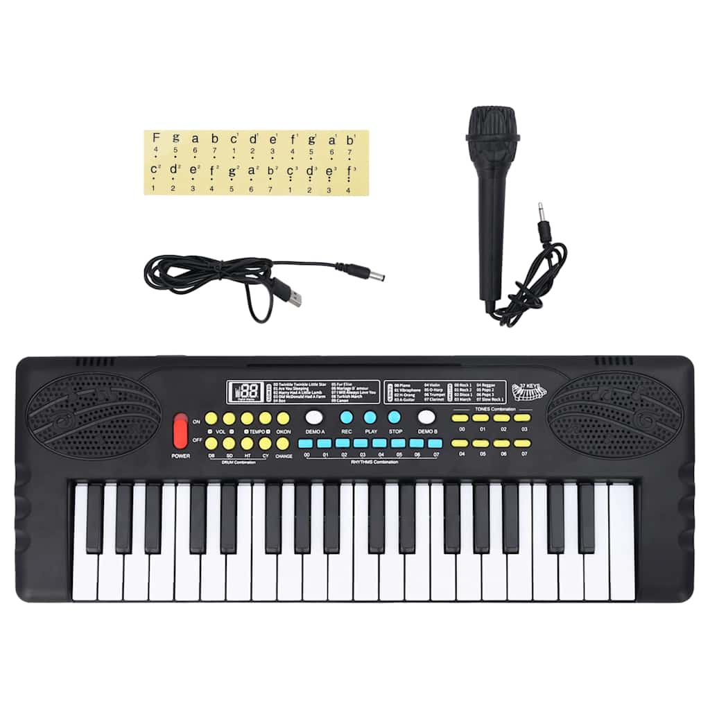 Piano elektrisch toetsenbord met 37 toetsen en microfoon is nu te koop bij PeponiXL, paradijselijk wonen!
