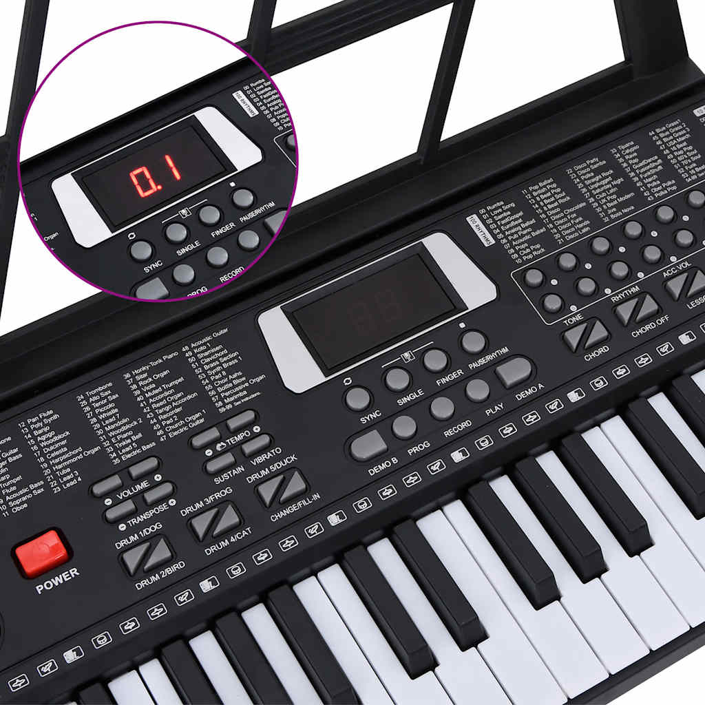 61 toetsen piano elektrisch keyboard met muziekstandaard is nu te koop bij PeponiXL, paradijselijk wonen!