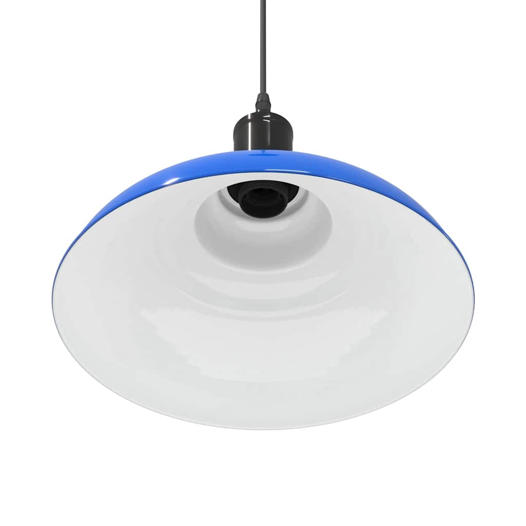 Hanglamp in hoogte verstelbaar E27 Ø31 cm metaal donkerblauw is nu te koop bij PeponiXL, paradijselijk wonen!