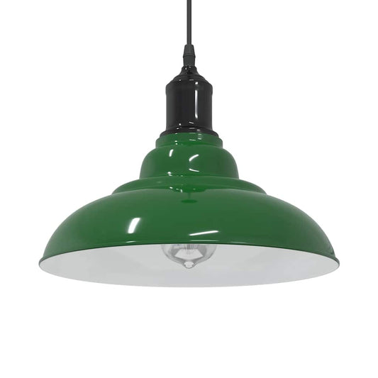 Hanglamp in hoogte verstelbaar E27 Ø31 cm metaal glanzend groen is nu te koop bij PeponiXL, paradijselijk wonen!