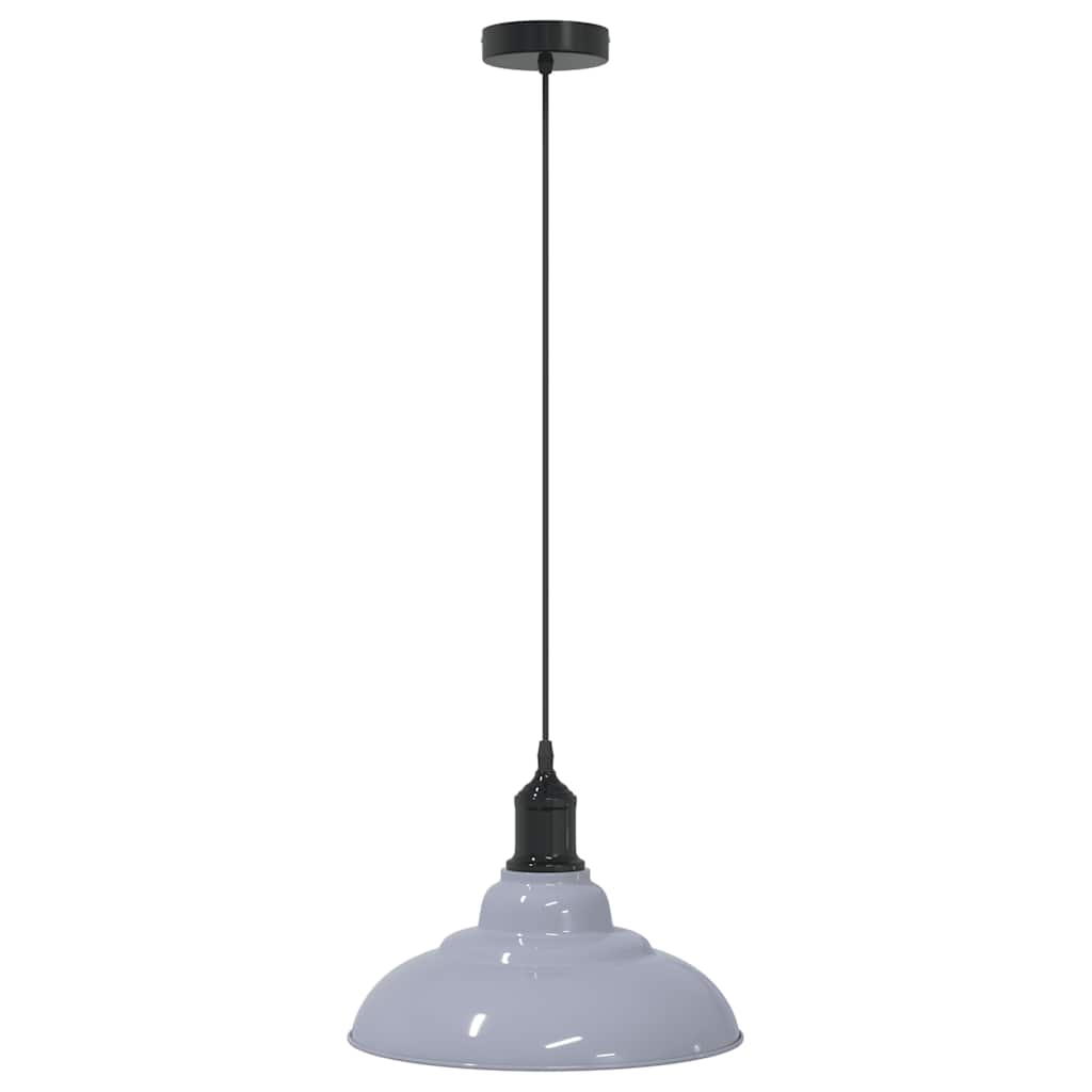 Hanglamp in hoogte verstelbaar E27 Ø31 cm metaal glanzend grijs is nu te koop bij PeponiXL, paradijselijk wonen!