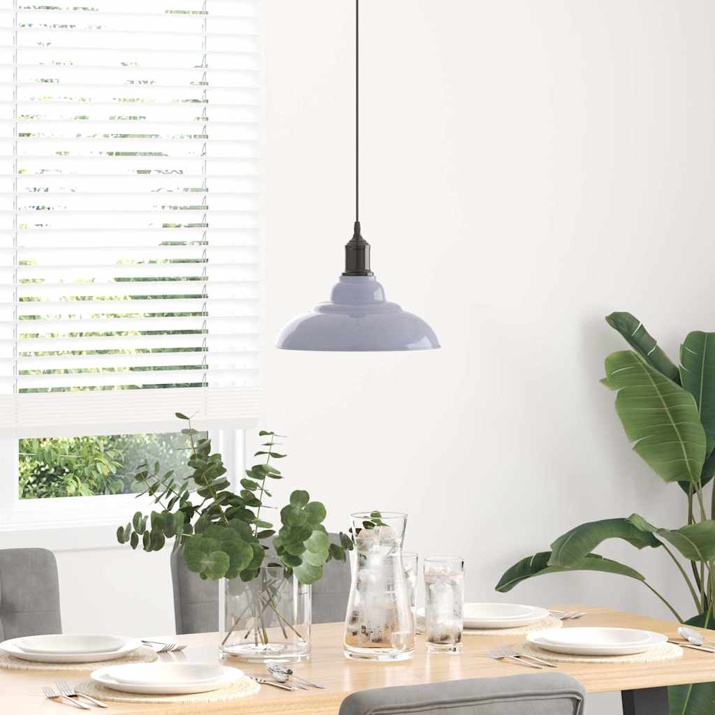 Hanglamp in hoogte verstelbaar E27 Ø31 cm metaal glanzend grijs is nu te koop bij PeponiXL, paradijselijk wonen!