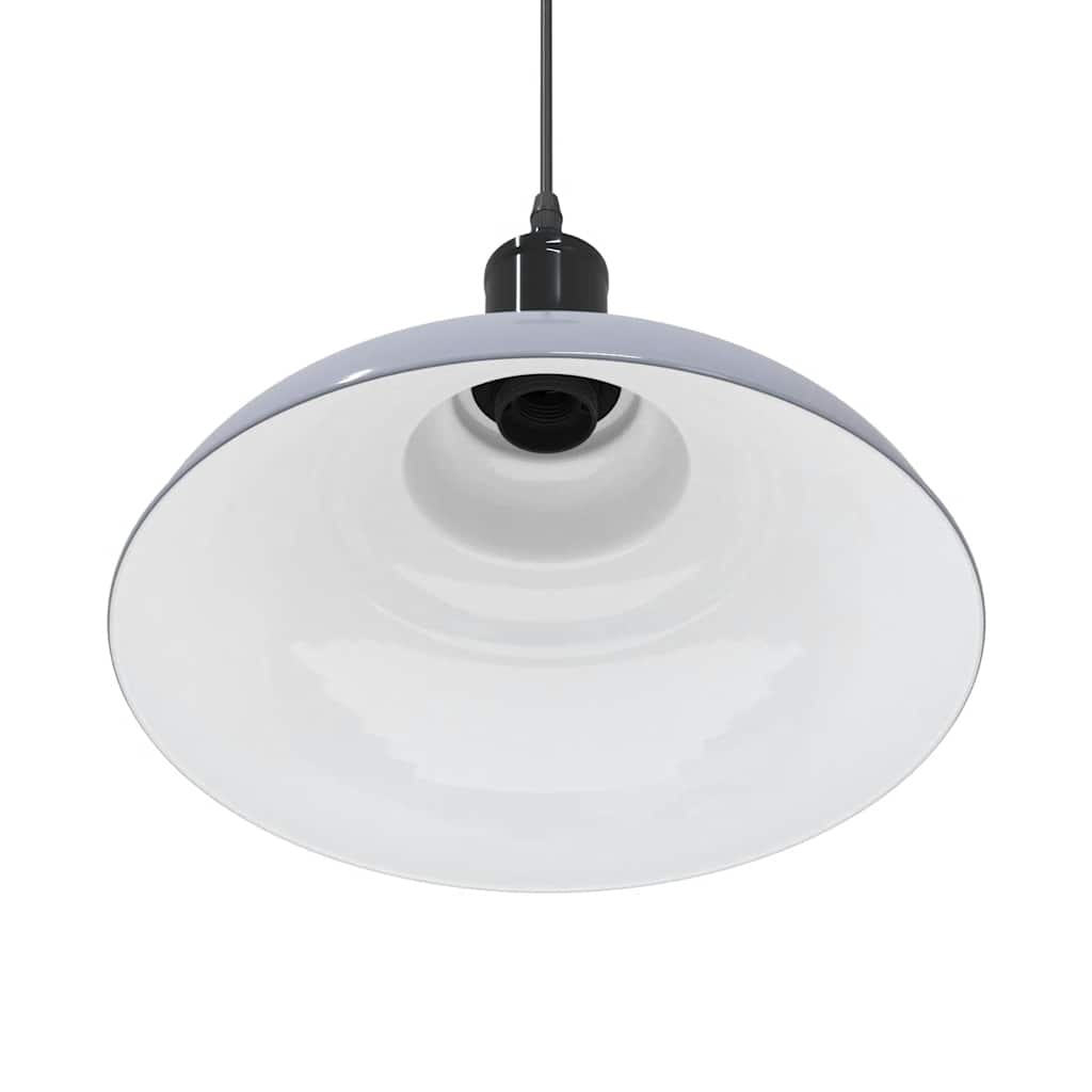 Hanglamp in hoogte verstelbaar E27 Ø31 cm metaal glanzend grijs is nu te koop bij PeponiXL, paradijselijk wonen!