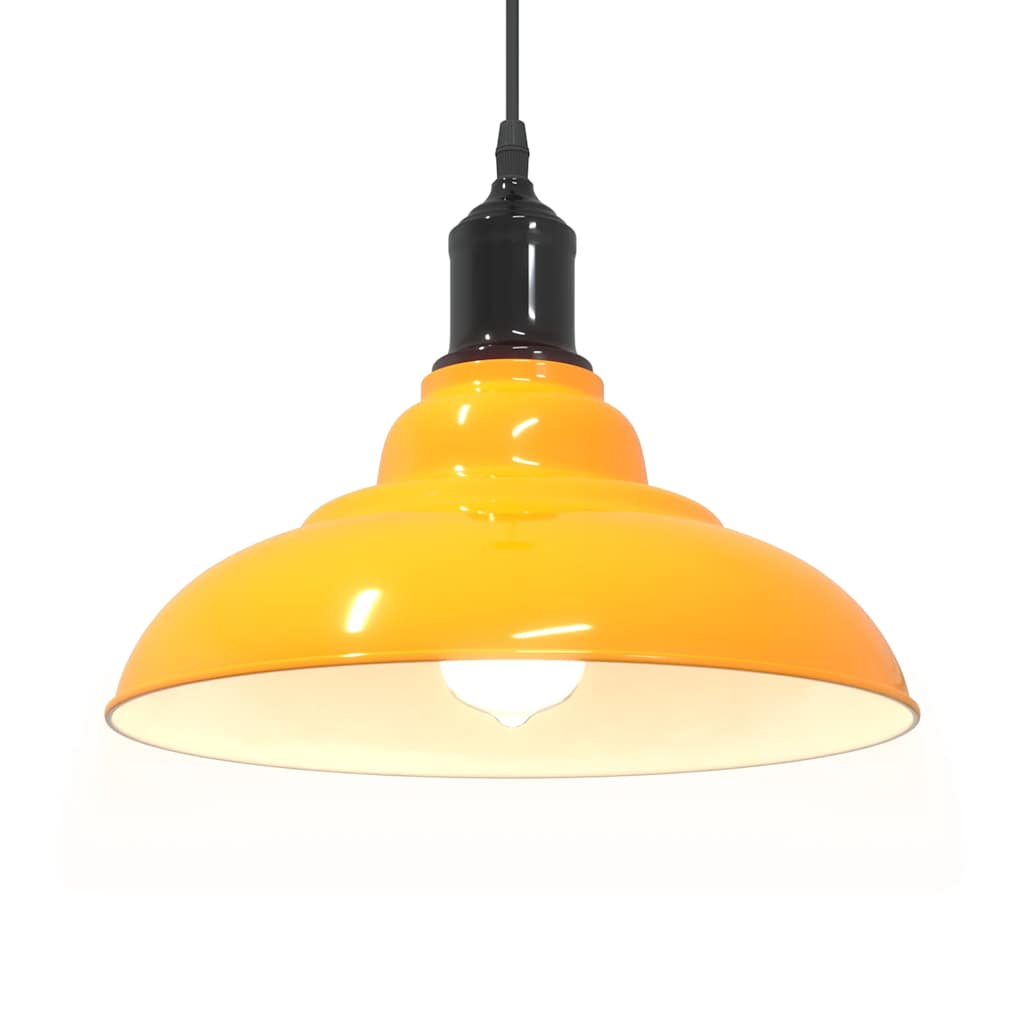 Hanglamp in hoogte verstelbaar E27 Ø31 cm metaal glanzend geel is nu te koop bij PeponiXL, paradijselijk wonen!