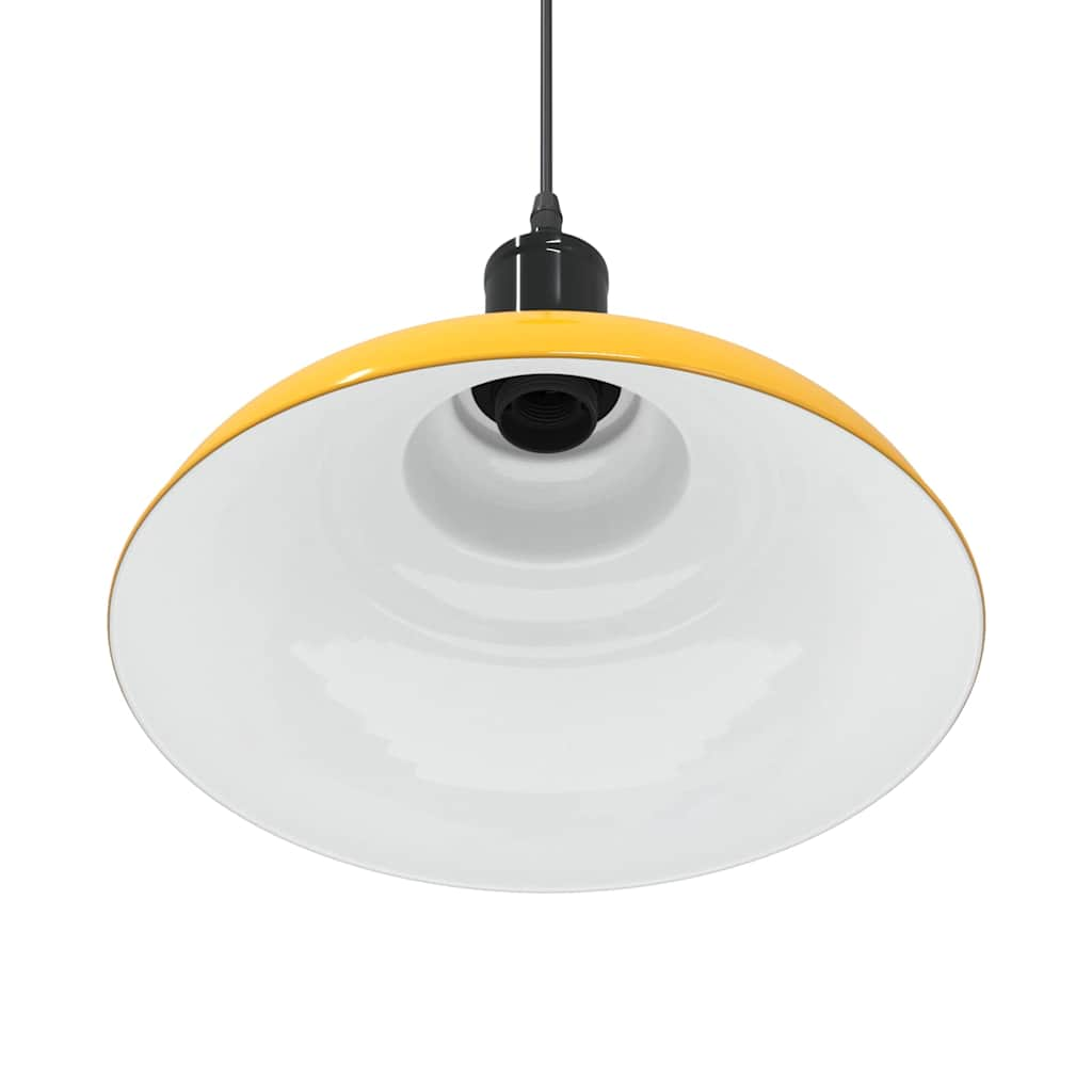 Hanglamp in hoogte verstelbaar E27 Ø31 cm metaal glanzend geel is nu te koop bij PeponiXL, paradijselijk wonen!