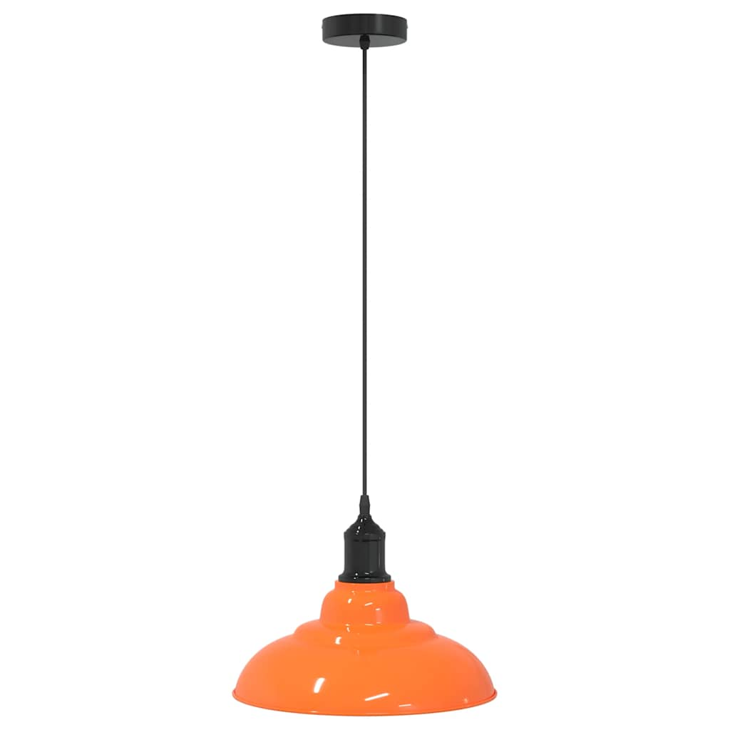 Hanglamp in hoogte verstelbaar E27 Ø31cm metaal glanzend oranje is nu te koop bij PeponiXL, paradijselijk wonen!