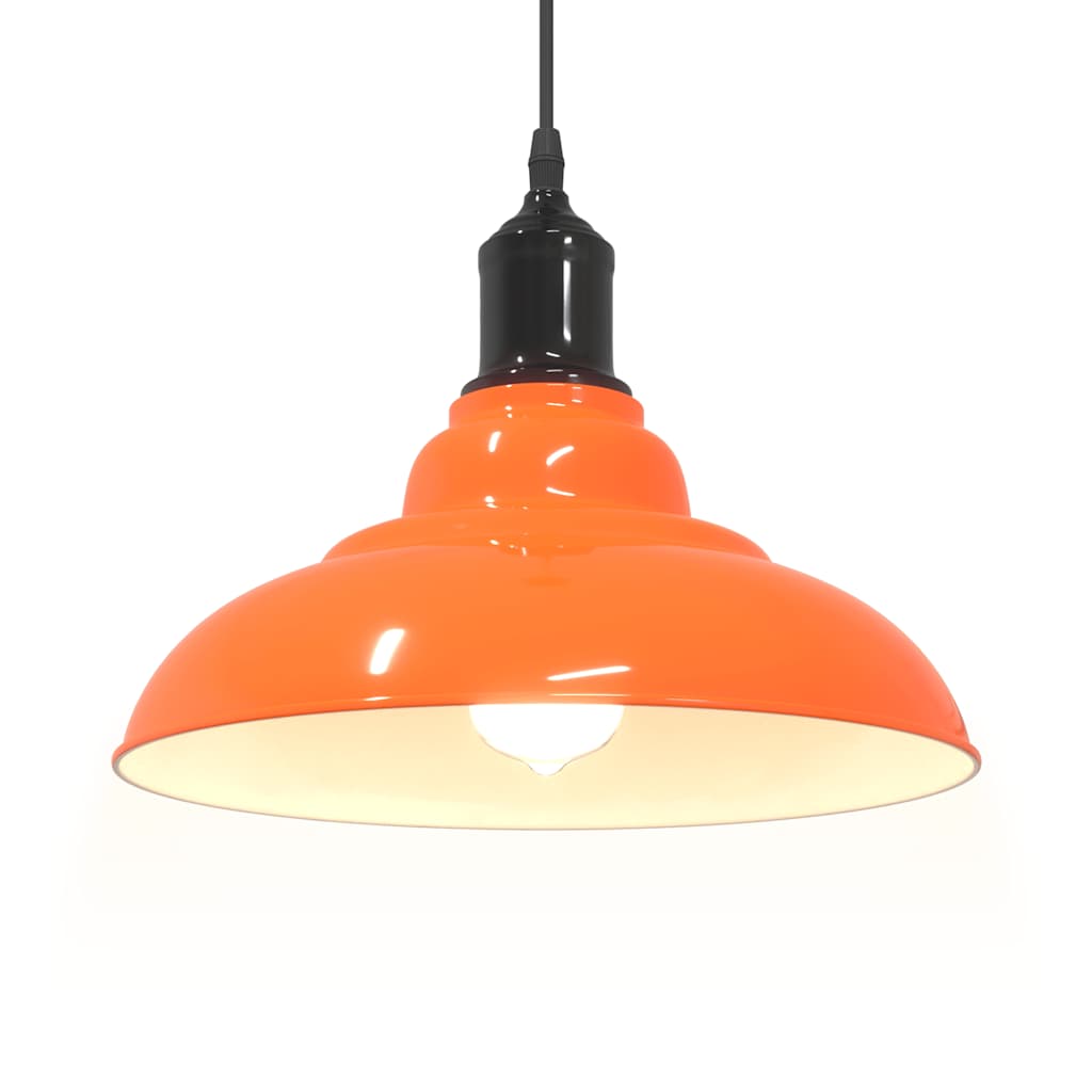 Hanglamp in hoogte verstelbaar E27 Ø31cm metaal glanzend oranje is nu te koop bij PeponiXL, paradijselijk wonen!