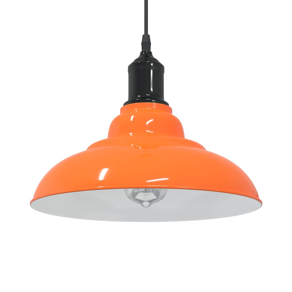 Hanglamp in hoogte verstelbaar E27 Ø31cm metaal glanzend oranje is nu te koop bij PeponiXL, paradijselijk wonen!