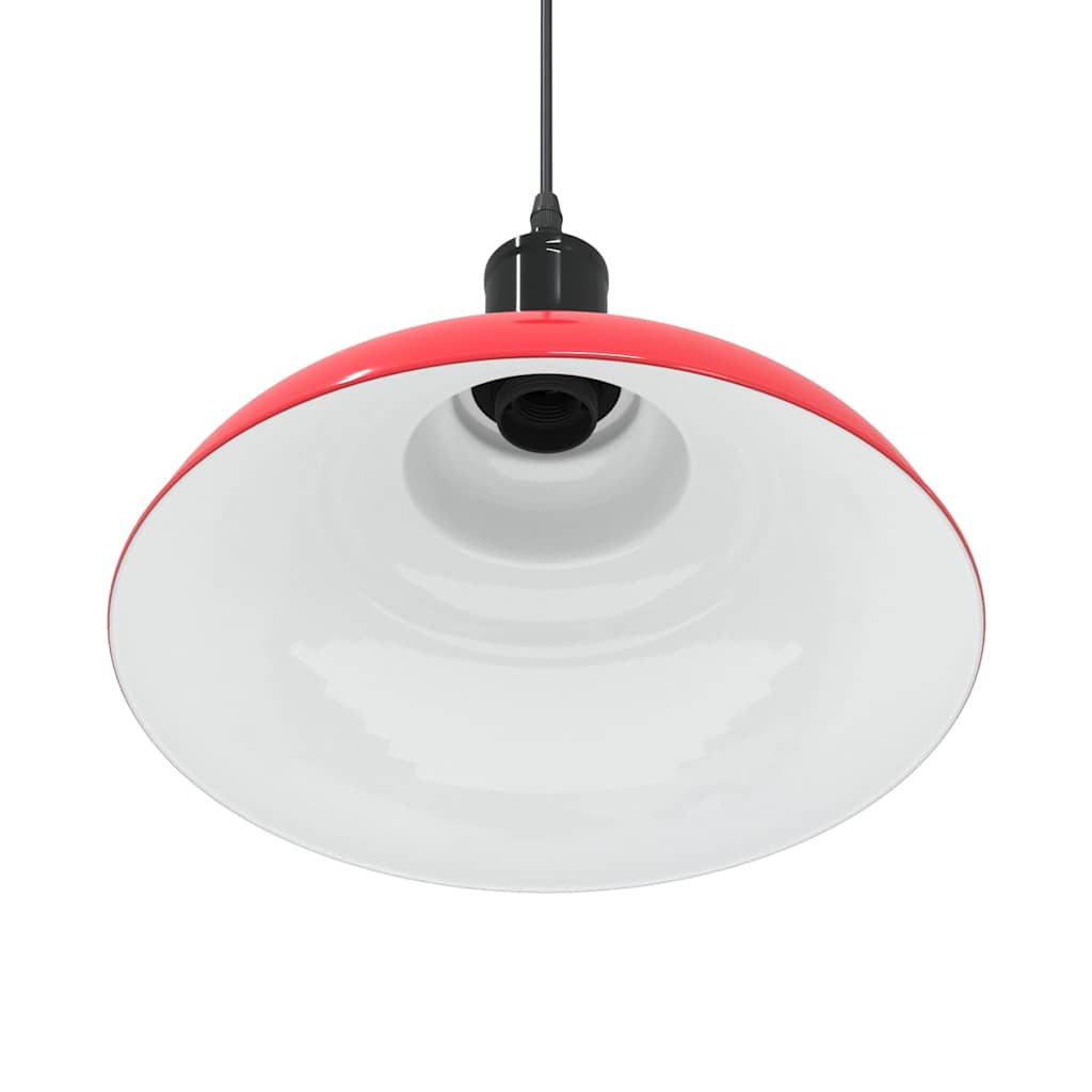 Hanglamp in hoogte verstelbaar E27 Ø31 cm metaal glanzend rood is nu te koop bij PeponiXL, paradijselijk wonen!