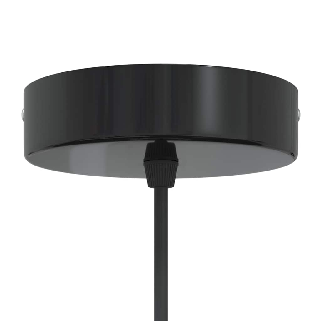 Hanglamp in hoogte verstelbaar E27 Ø22 cm metaal glanzend zwart is nu te koop bij PeponiXL, paradijselijk wonen!