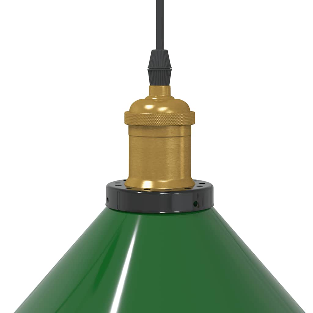 Hanglamp in hoogte verstelbaar E27 Ø22 cm metaal glanzend groen is nu te koop bij PeponiXL, paradijselijk wonen!