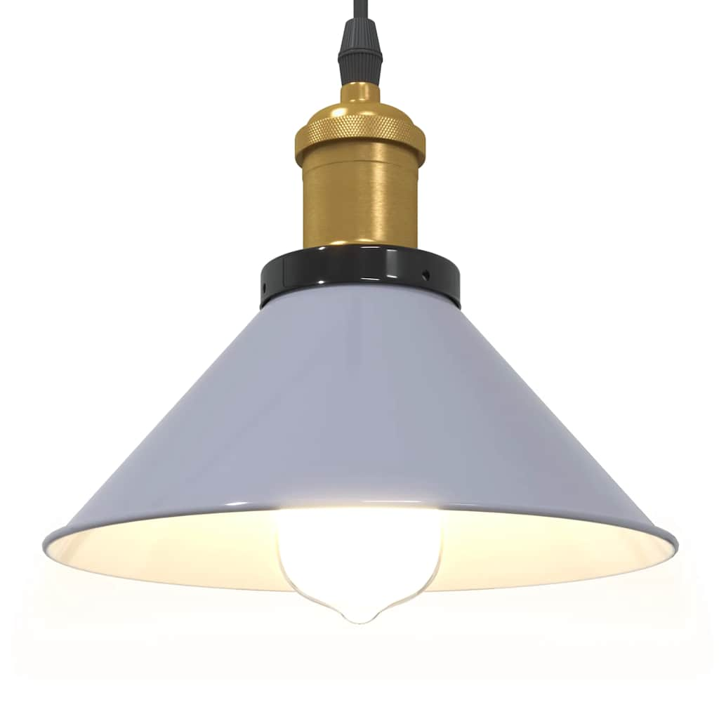 Hanglamp in hoogte verstelbaar E27 Ø22 cm metaal glanzend grijs is nu te koop bij PeponiXL, paradijselijk wonen!