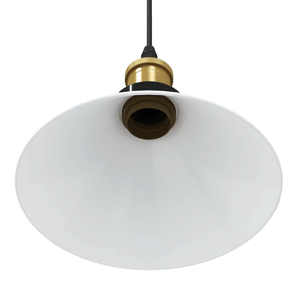 Hanglamp in hoogte verstelbaar E27 Ø22 cm metaal glanzend wit is nu te koop bij PeponiXL, paradijselijk wonen!