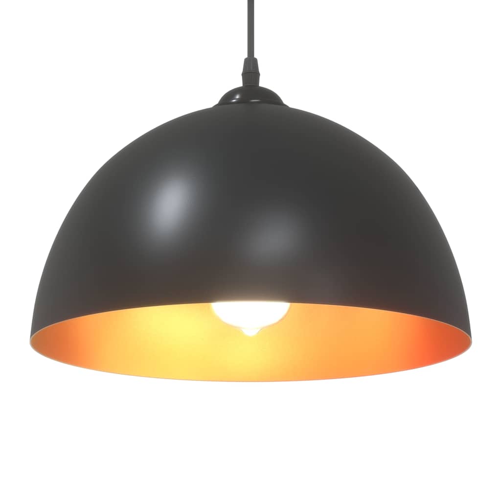 Hanglampen 2 st In hoogte verstelbaar E27 30 cm metaal zwart is nu te koop bij PeponiXL, paradijselijk wonen!