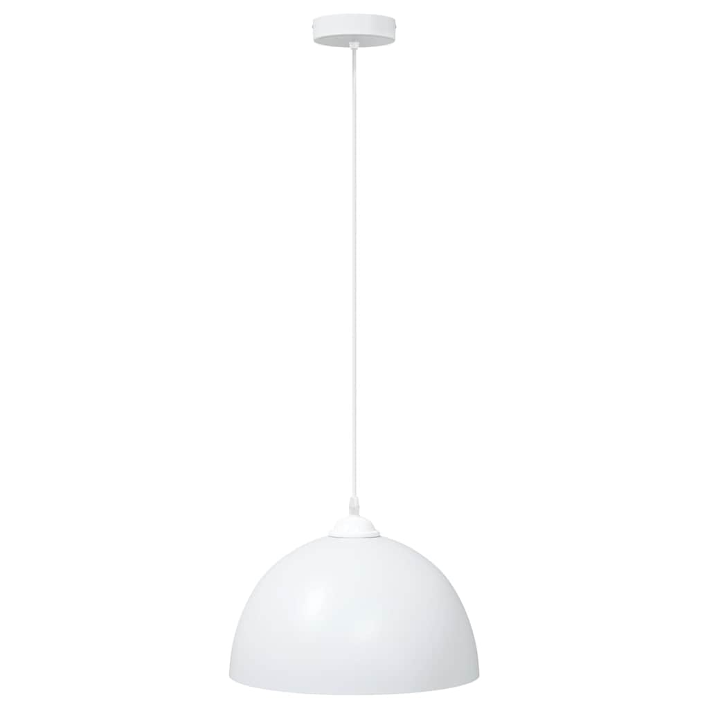 Hanglampen 2 st In hoogte verstelbaar E27 30 cm metaal wit is nu te koop bij PeponiXL, paradijselijk wonen!