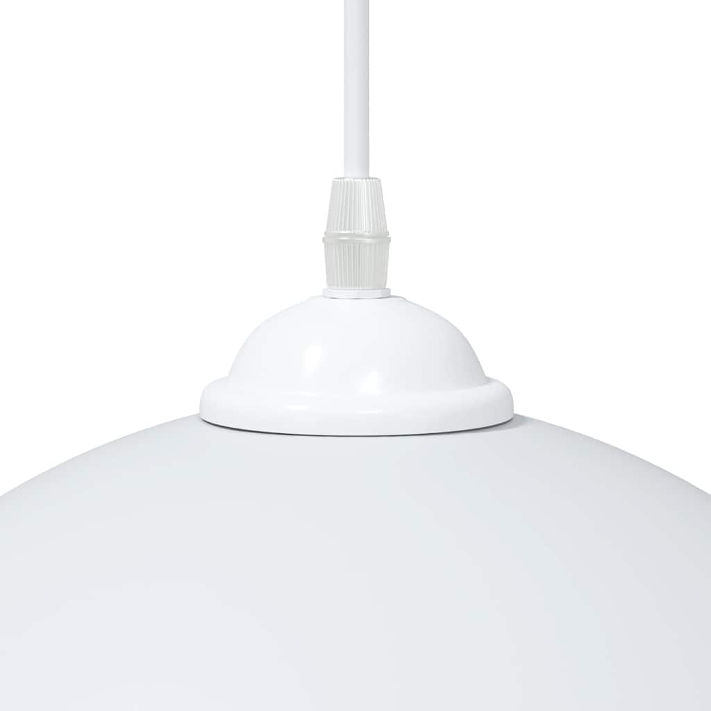 Hanglampen 2 st In hoogte verstelbaar E27 30 cm metaal wit is nu te koop bij PeponiXL, paradijselijk wonen!