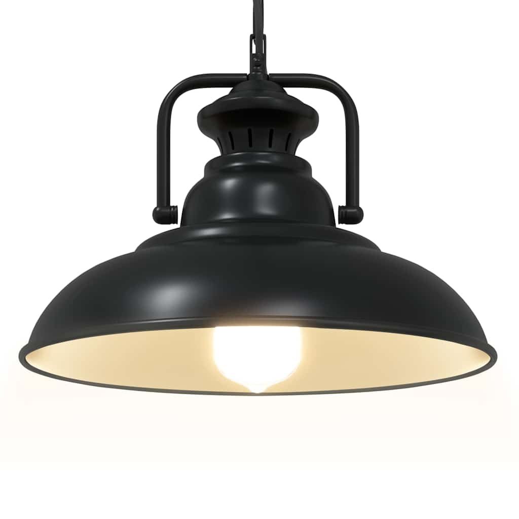 Hanglamp E27 Ø 31 cm ijzer zwart is nu te koop bij PeponiXL, paradijselijk wonen!