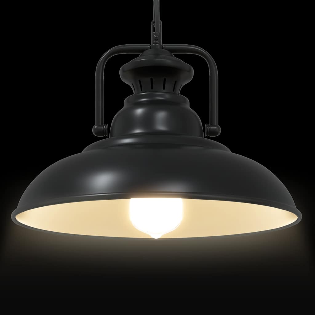 Hanglamp E27 Ø 31 cm ijzer zwart is nu te koop bij PeponiXL, paradijselijk wonen!