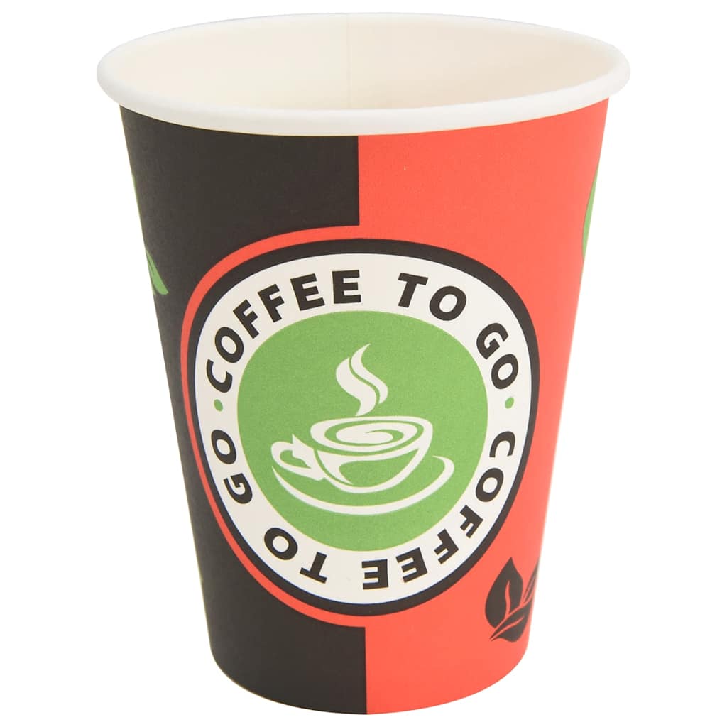 Papieren koffiekopjes 1000 st 12oz 300 ml rood en zwart is nu te koop bij PeponiXL, paradijselijk wonen!