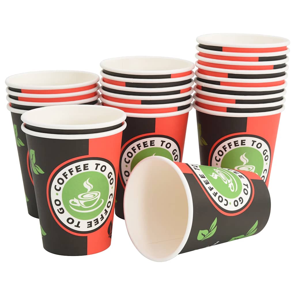 Papieren koffiekopjes 1000 st 12oz 300 ml rood en zwart is nu te koop bij PeponiXL, paradijselijk wonen!