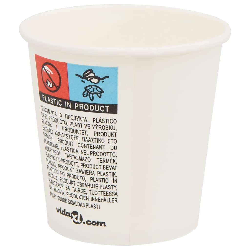 Papieren koffiekopjes 1000 st 4oz 100 ml wit is nu te koop bij PeponiXL, paradijselijk wonen!
