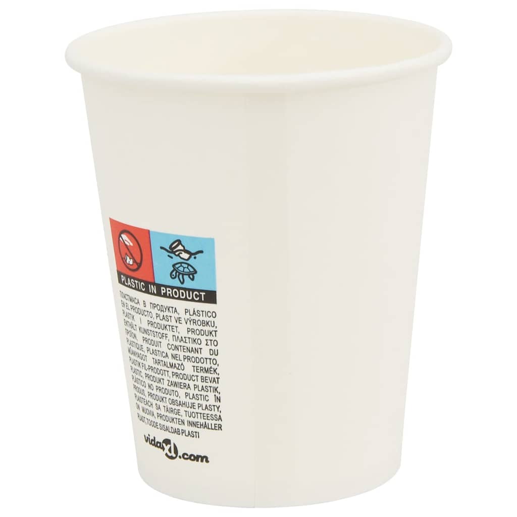Papieren koffiekopjes 1000 st 8oz 200 ml wit is nu te koop bij PeponiXL, paradijselijk wonen!