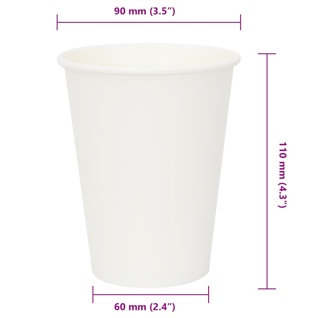 Papieren koffiekopjes 1000 st 12oz 300 ml wit is nu te koop bij PeponiXL, paradijselijk wonen!