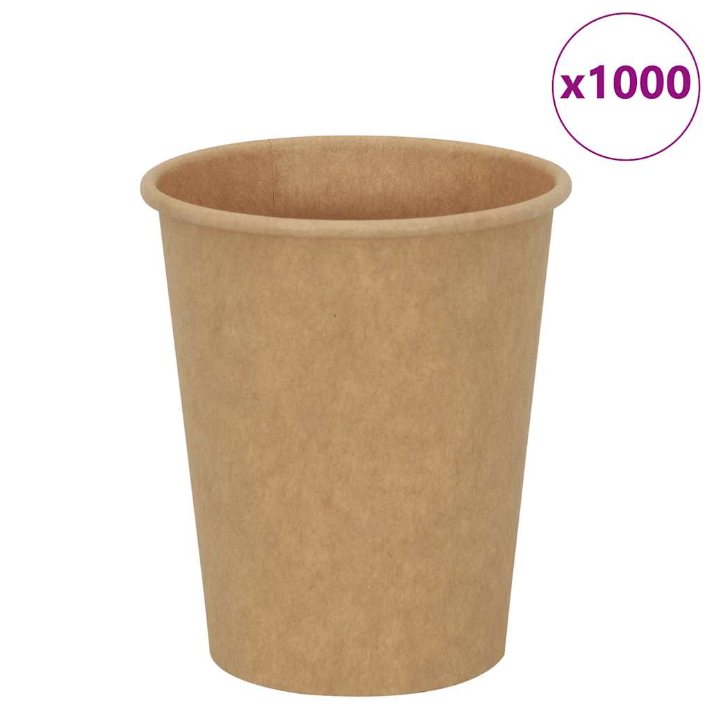Papieren koffiekopjes 1000 st 8oz 200 ml bruin is nu te koop bij PeponiXL, paradijselijk wonen!