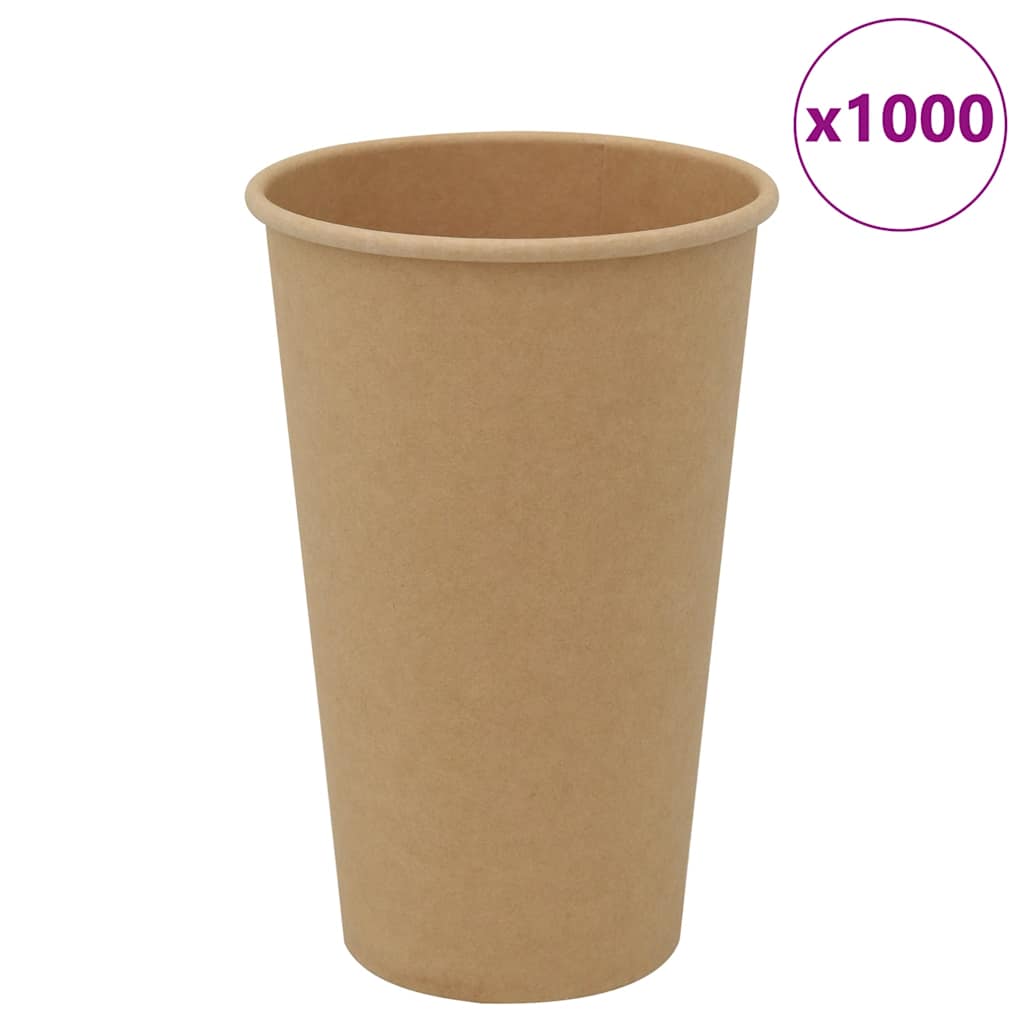 Papieren koffiekopjes 1000 st 16oz 400 ml bruin is nu te koop bij PeponiXL, paradijselijk wonen!