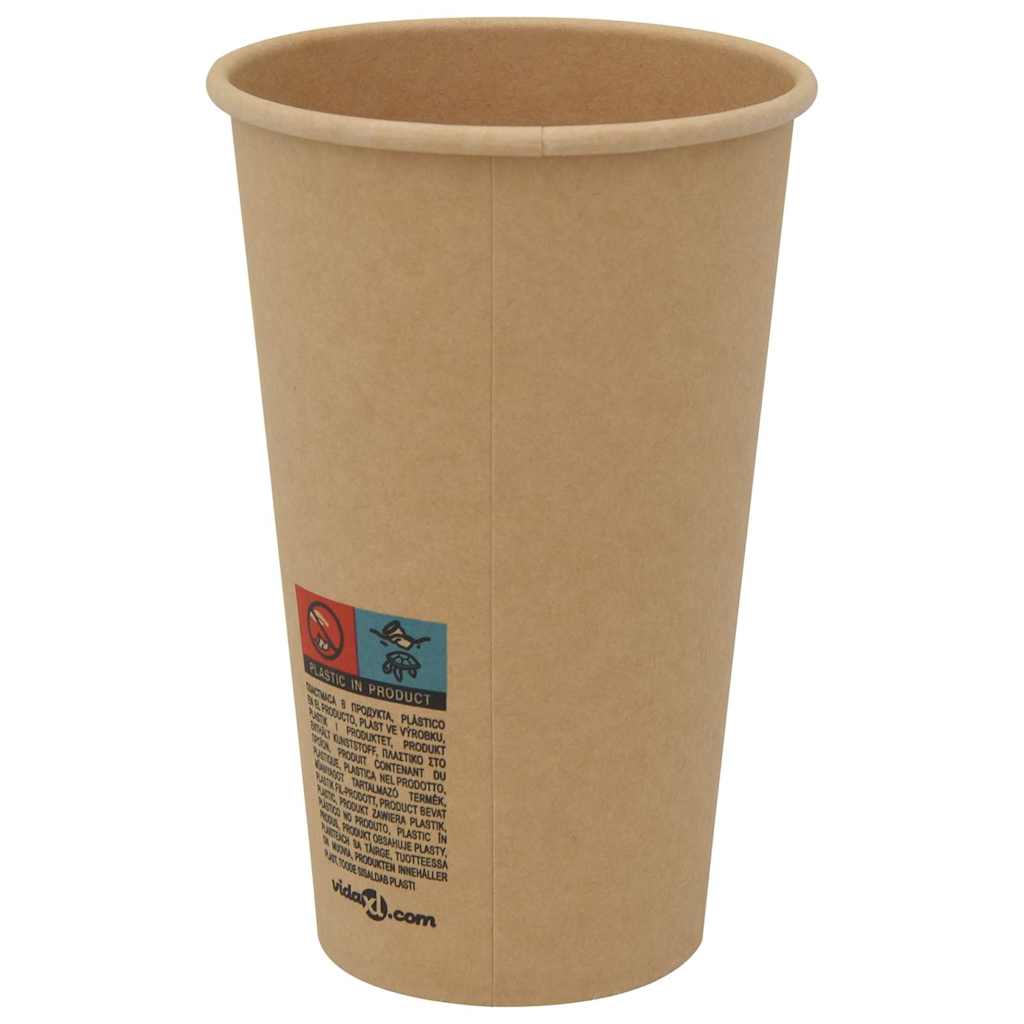 Papieren koffiekopjes 1000 st 16oz 400 ml bruin is nu te koop bij PeponiXL, paradijselijk wonen!