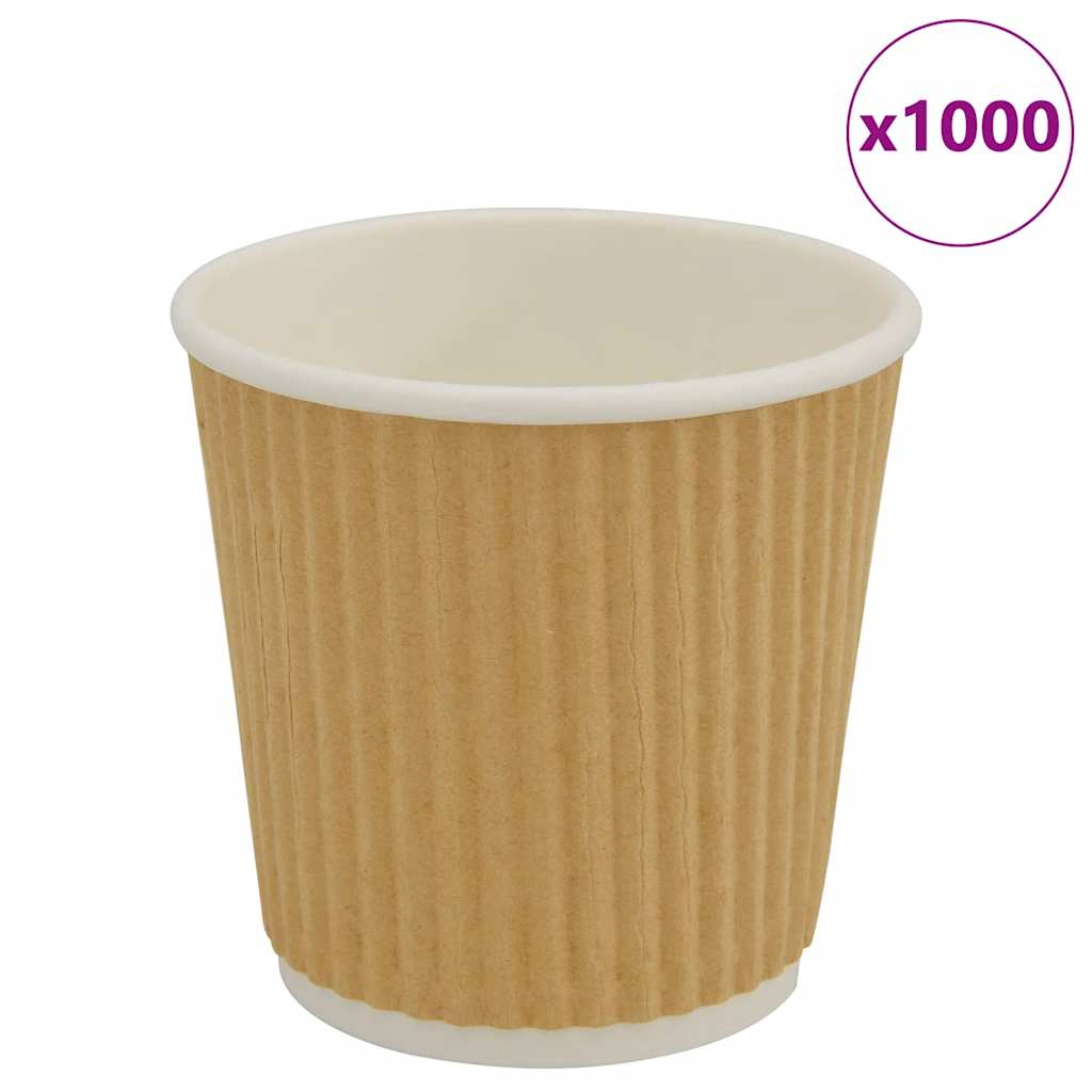 Papieren koffiekopjes 1000 st 4oz 100 ml bruin is nu te koop bij PeponiXL, paradijselijk wonen!