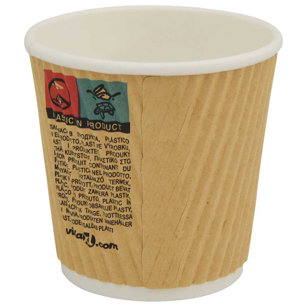 Papieren koffiekopjes 1000 st 4oz 100 ml bruin is nu te koop bij PeponiXL, paradijselijk wonen!
