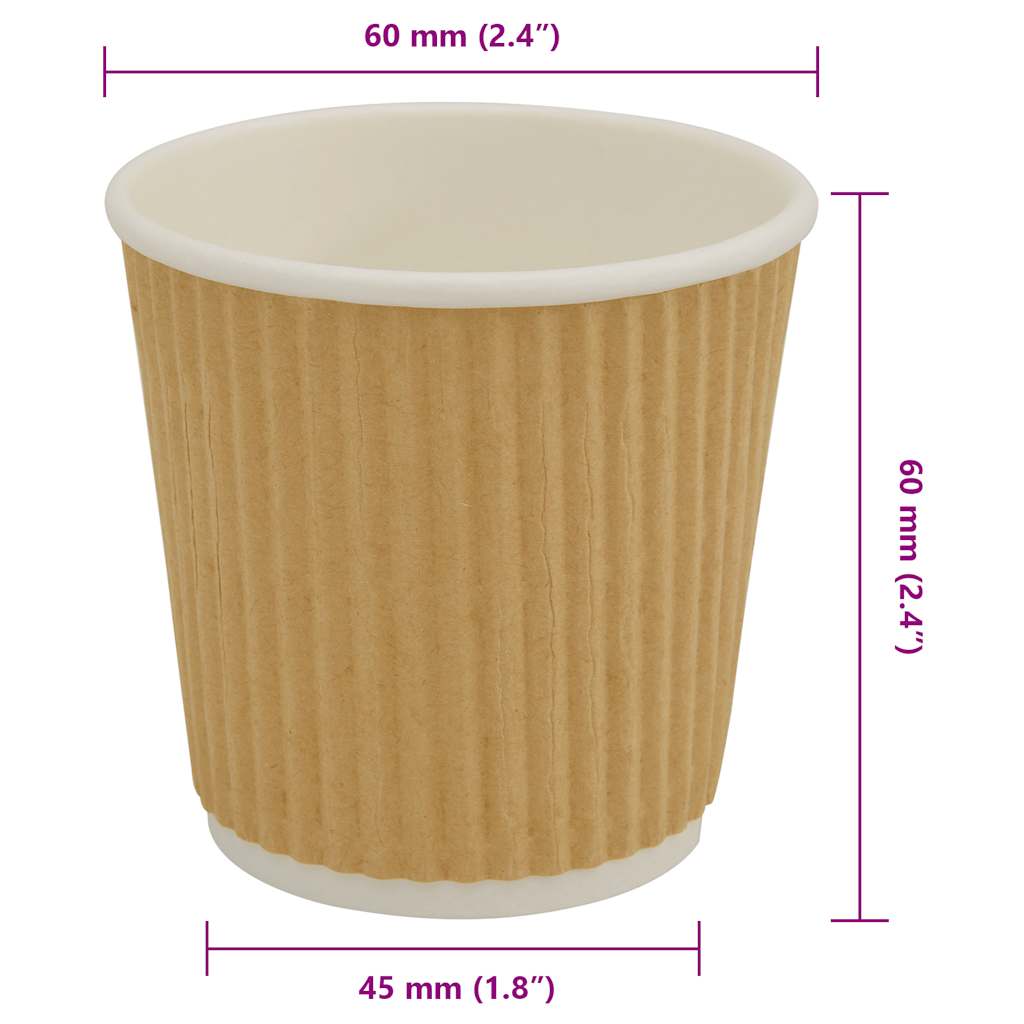 Papieren koffiekopjes 1000 st 4oz 100 ml bruin is nu te koop bij PeponiXL, paradijselijk wonen!