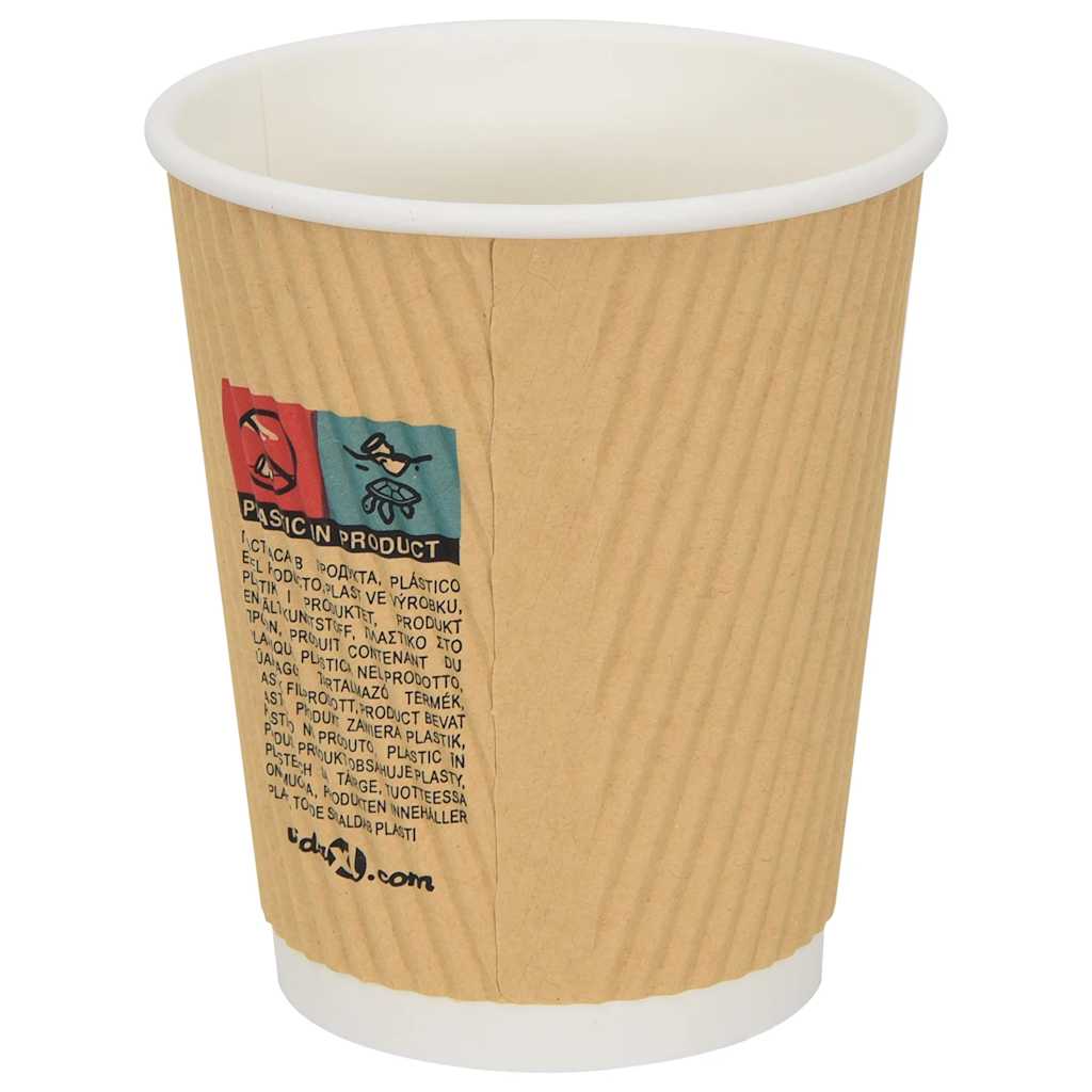 Papieren koffiekopjes 500 st 8oz 200 ml bruin is nu te koop bij PeponiXL, paradijselijk wonen!