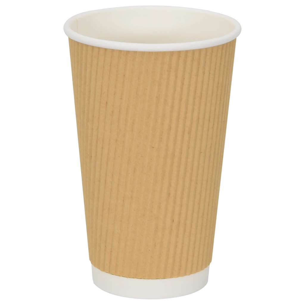 Papieren koffiekopjes 500 st 16oz 400 ml bruin is nu te koop bij PeponiXL, paradijselijk wonen!