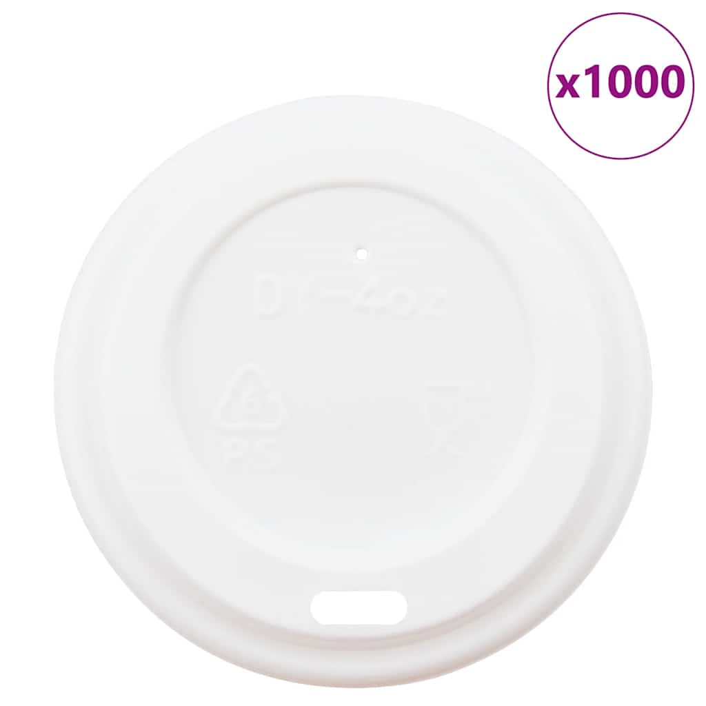 Papieren koffiebekerdeksels Ø60 mm 4oz 1000 st kunststof wit is nu te koop bij PeponiXL, paradijselijk wonen!