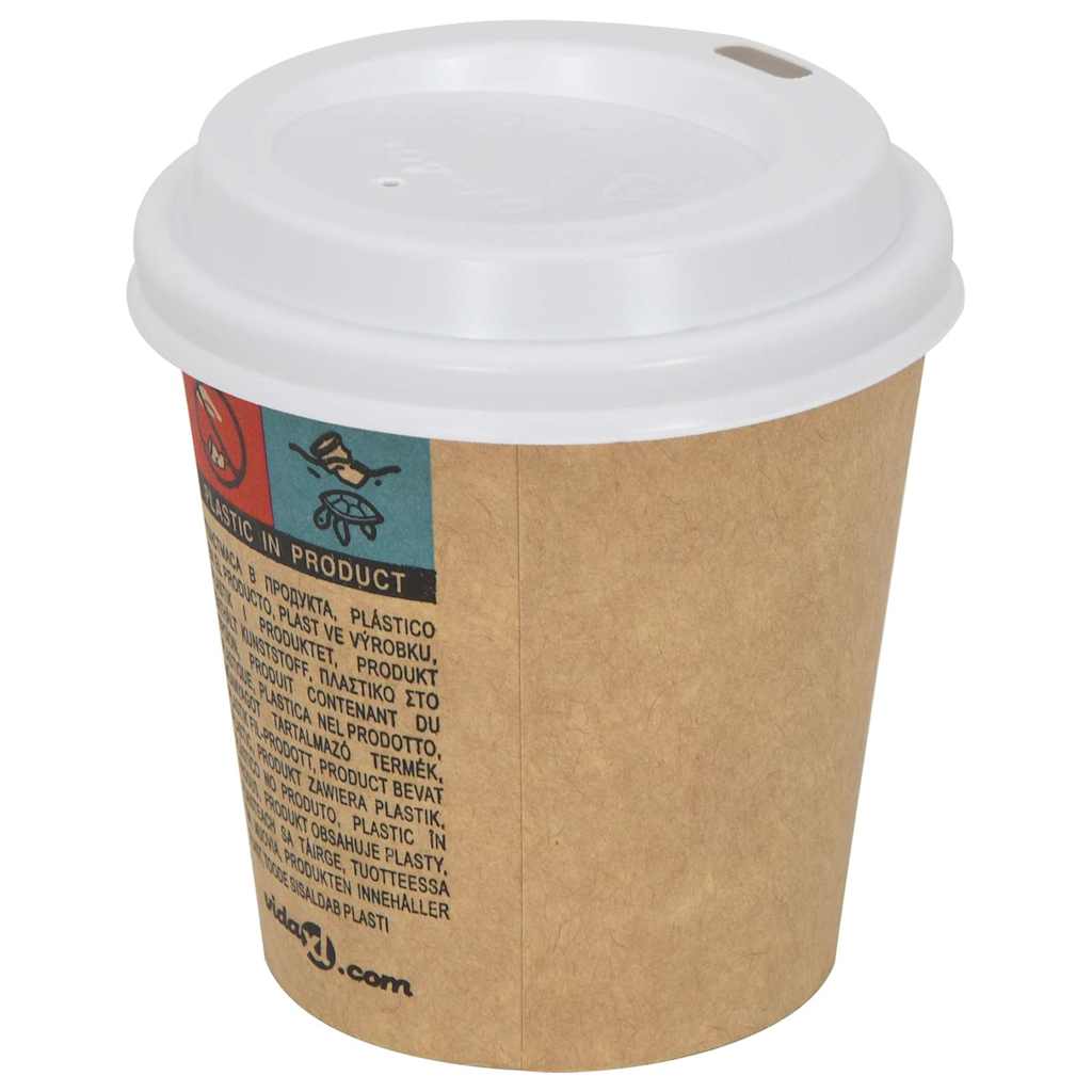 Papieren koffiebekerdeksels Ø60 mm 4oz 1000 st kunststof wit is nu te koop bij PeponiXL, paradijselijk wonen!