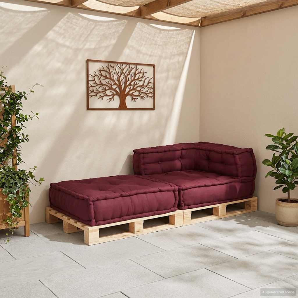 Modulaire bankstel kastanjebruin 70x70x54 stof is nu te koop bij PeponiXL, paradijselijk wonen!