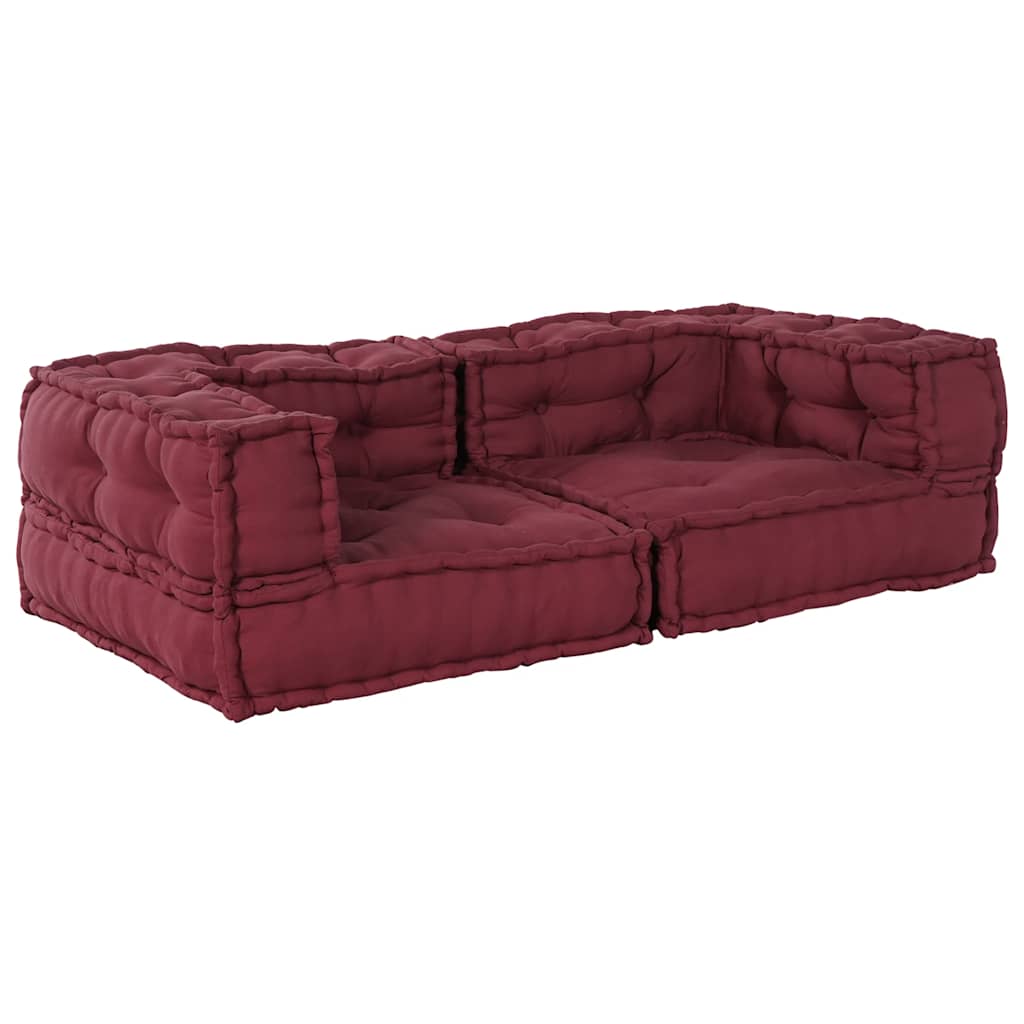 2-zits modulaire bank kastanjebruin stof 140x70x36 is nu te koop bij PeponiXL, paradijselijk wonen!
